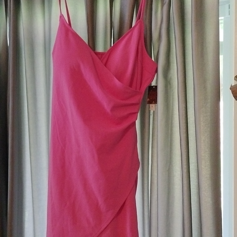 Hot pink dress